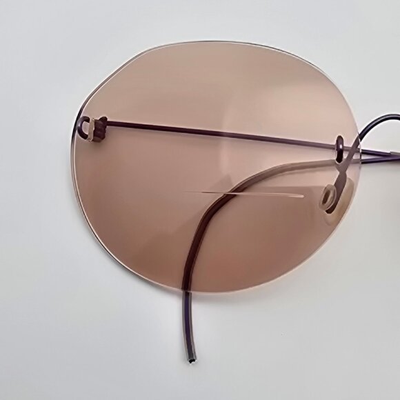 Unbranded Anodized Purple Ultra-Light Rimless Eyeglasses Frame 60-17-113 - Picture 12 of 12